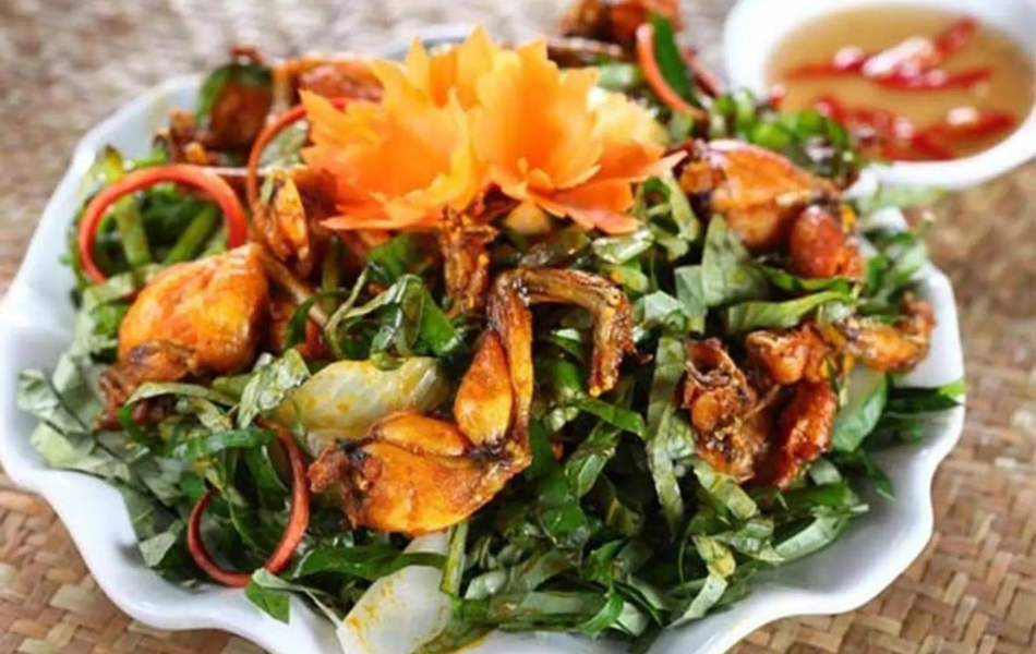 Ếch ủ rơm / rang muối / ch&aacute;y giềng