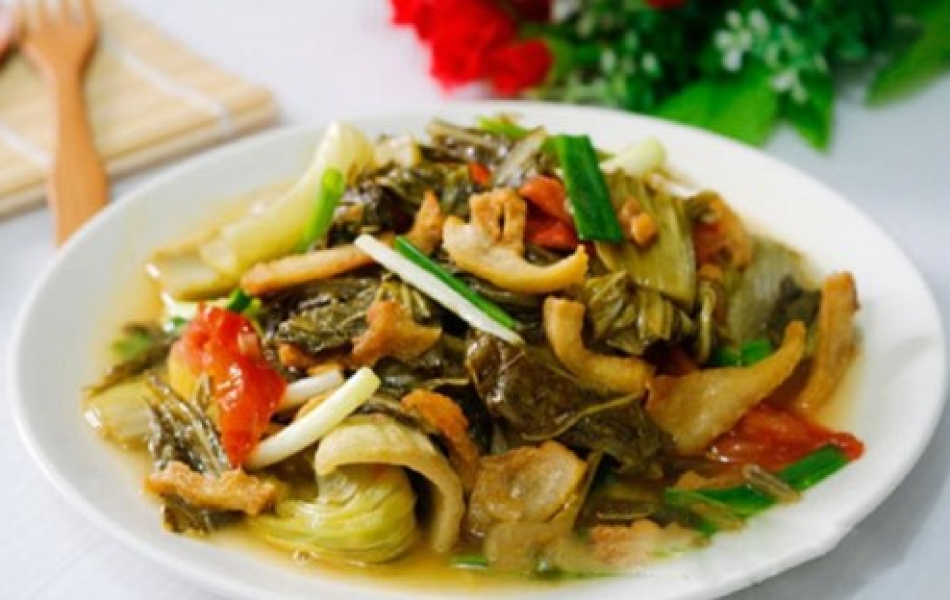 T&oacute;p Mỡ Triều Kh&uacute;c / X&agrave;o Dưa