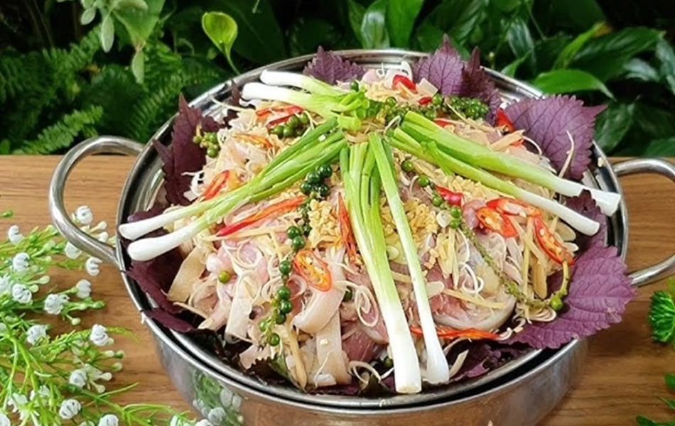  Hấp L&aacute; T&iacute;a T&ocirc; / Hấp Gừng